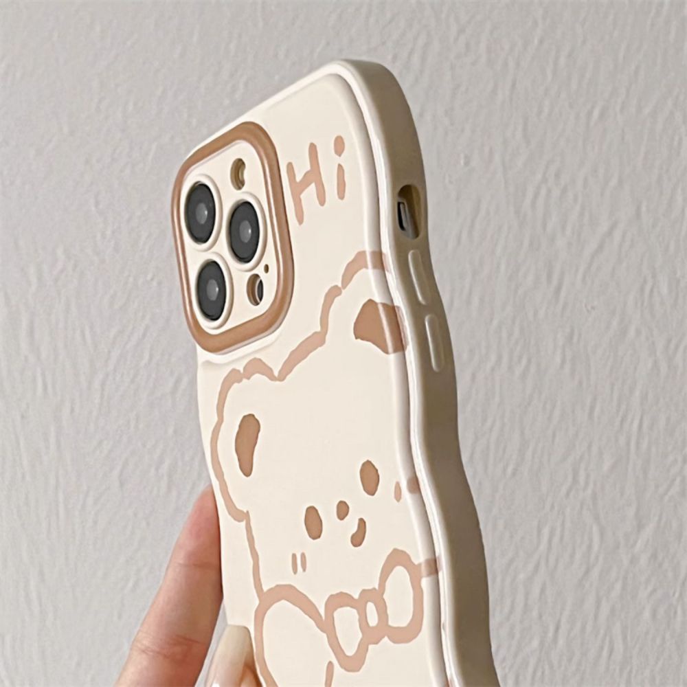 Ốp Điện Thoại TPU Mềm Chống Sốc In Hình Gấu Hoạt Hình Dễ Thương Cho IPhone 11 12 13 14 Pro Max