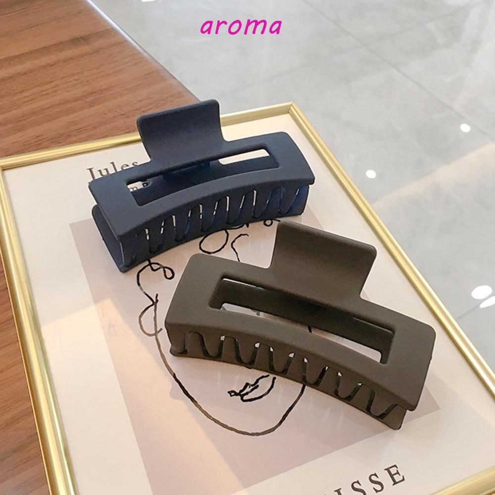 AROMA Kẹp Tóc Càng Cua Hình Vuông Cỡ Lớn Thời Trang Cho Nữ