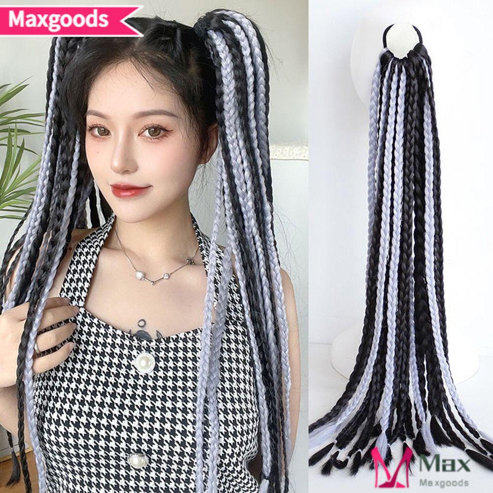 MAXG Dây Buộc Tóc Đuôi Ngựa Nhiều Màu Sắc Phong Cách Hip Hop