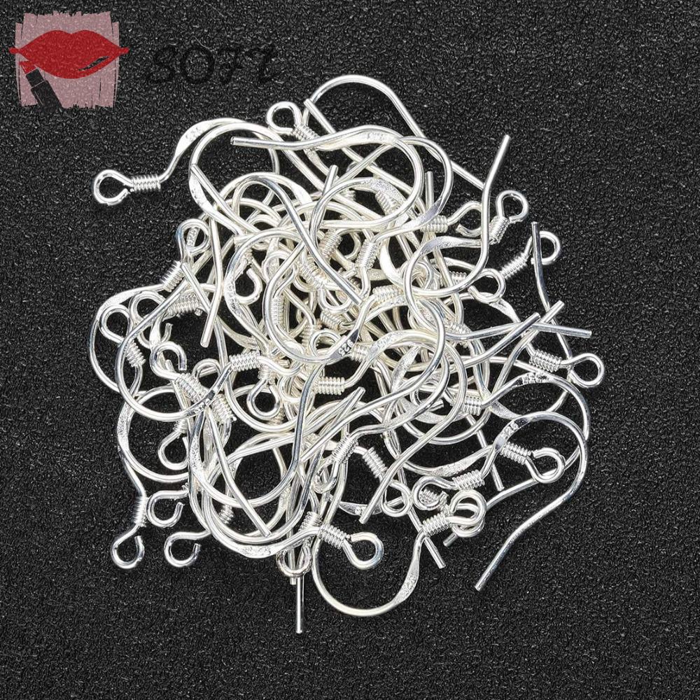 SOFTNESS Dây Móc Làm Trang Sức Màu Bạc Cho Nữ