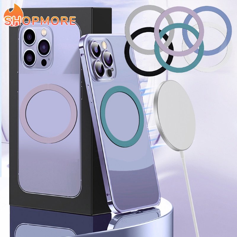 Giá Đỡ Điện Thoại Bằng Thép Không Gỉ Siêu Mỏng Có Vòng Hút Gắn Sau Xe Hơi