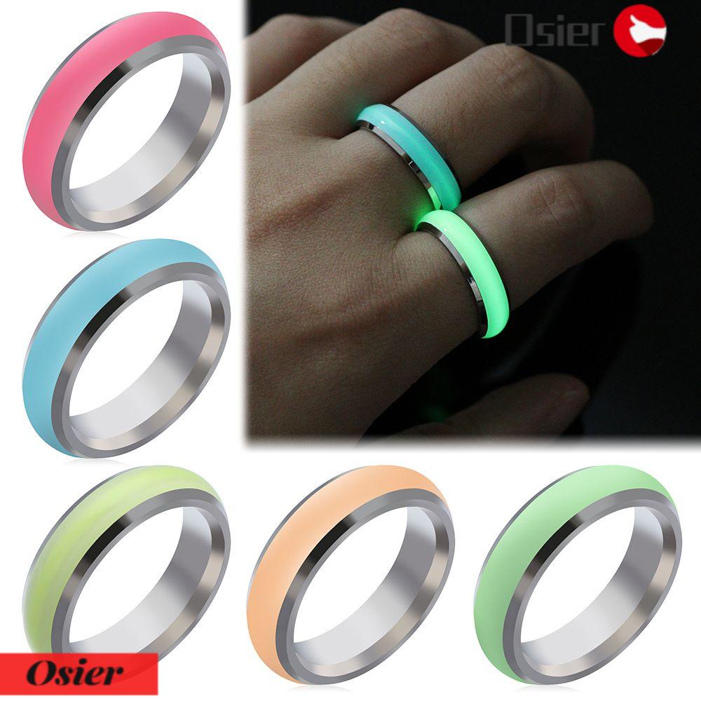 OSIER1 Nhẫn Phát Sáng Thời Trang Hàn Quốc Mới Lạ