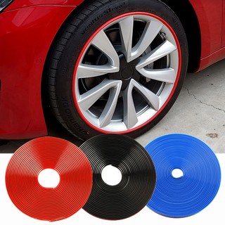 8m universal car rubber wheel protection sticker Alloy wheel decoration strip