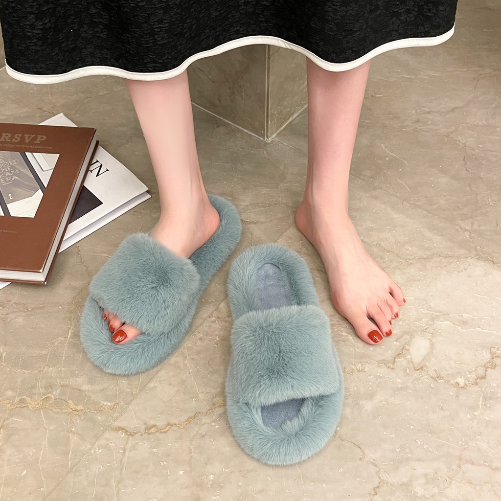 Dép Bông Đi Trong Nhà Hở Ngón Thời Trang Thu Đông Cho Nữ - DIR03309