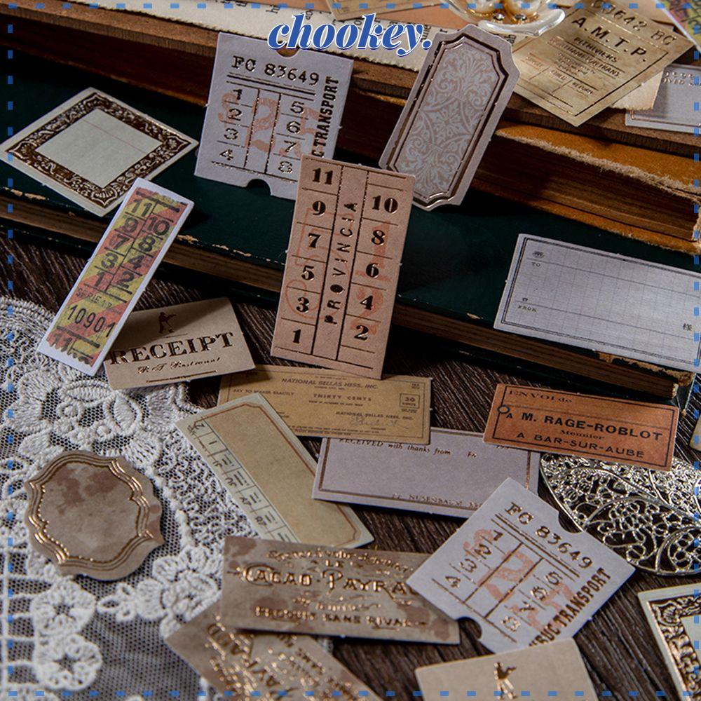 CHOOKEY Bộ 30 Miếng Dán Tự Dính Kiểu Cổ Điển Trang Trí Hành Lý