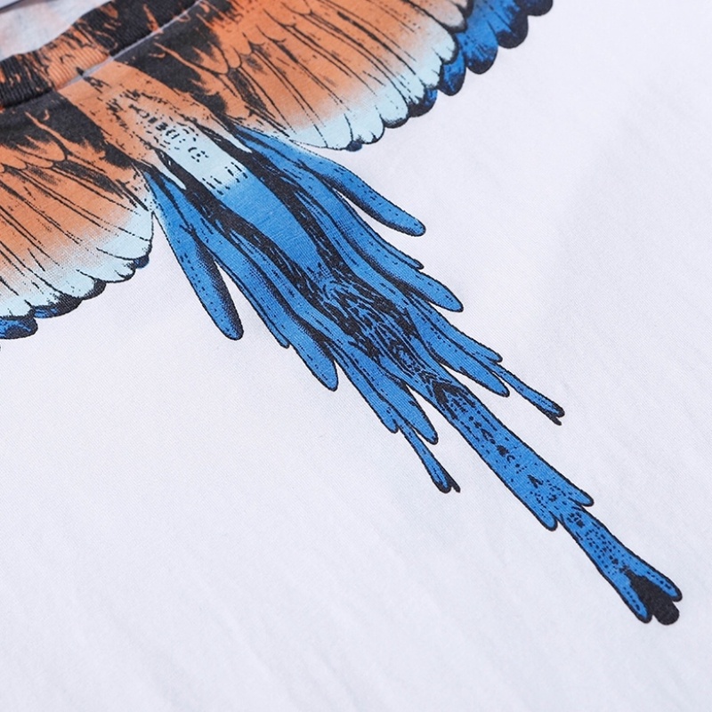 Ma-rc-lo- BEL-ONG Áo Thun Tay Ngắn Cánh Nhiều Màu Sắc Thời Trang Xu Hướng Đường Phố Chất Lượng Cao