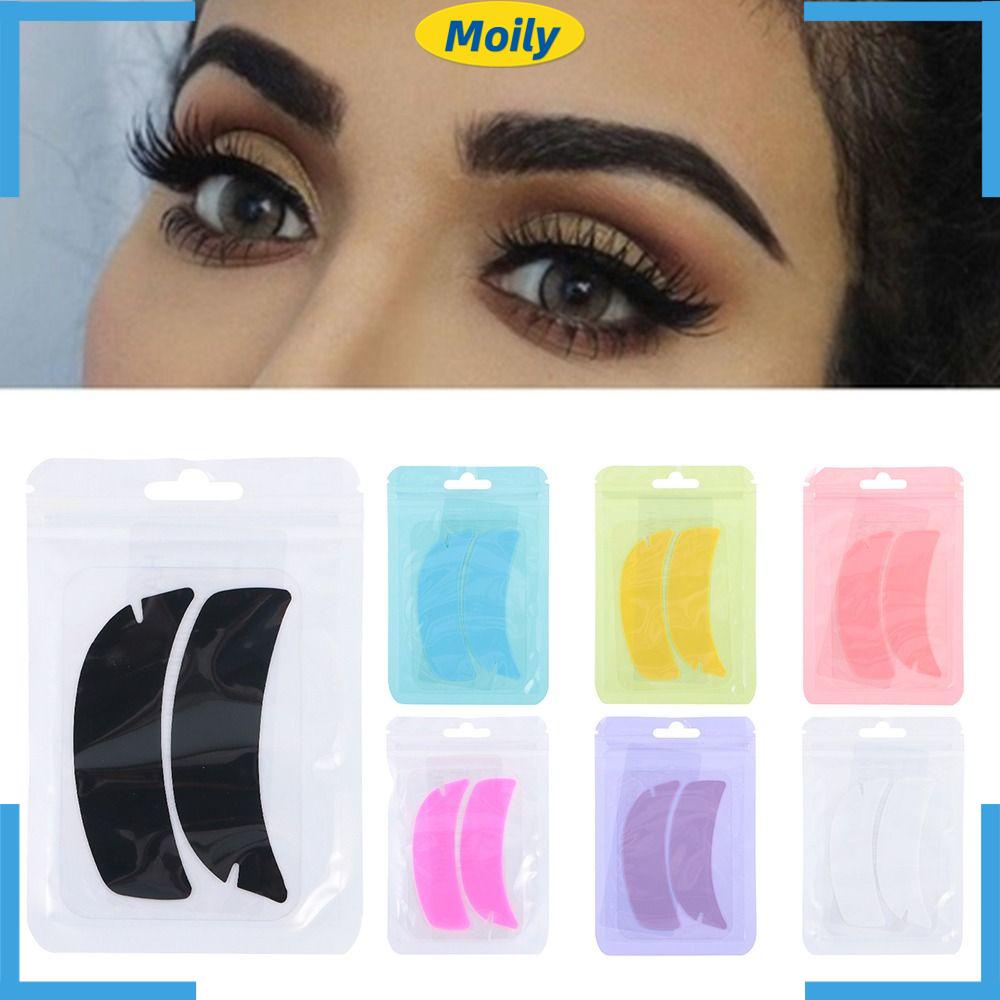 MOILYVN Cặp Đệm Silicone Dán Mắt Hỗ Trợ Nối Mi Chống Nếp Nhăn Có Thể Tái Sử Dụng