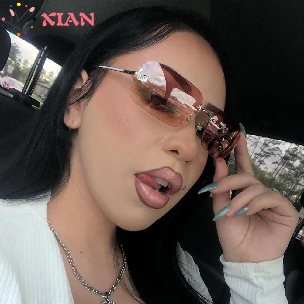 XIANTIN Kính Mát Hình Bướm Đính Đá Thời Trang