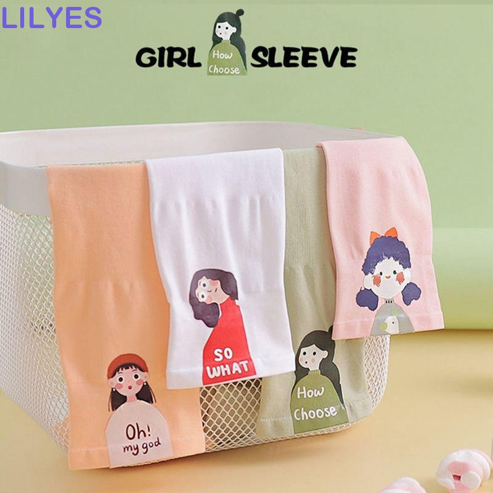 LILYES Găng Tay Chống Nắng Tia UV Họa Tiết Hoạt Hình Dễ Thương Cho Nữ