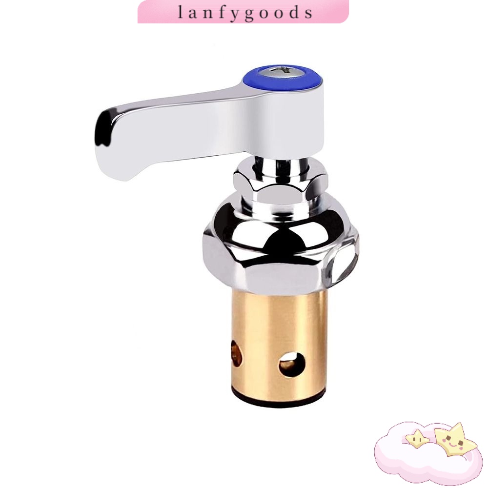 LANFY Vòi Nước Lạnh Cạnh Tròn Bằng Đồng Màu Xanh Dương Cho Nhà Bếp