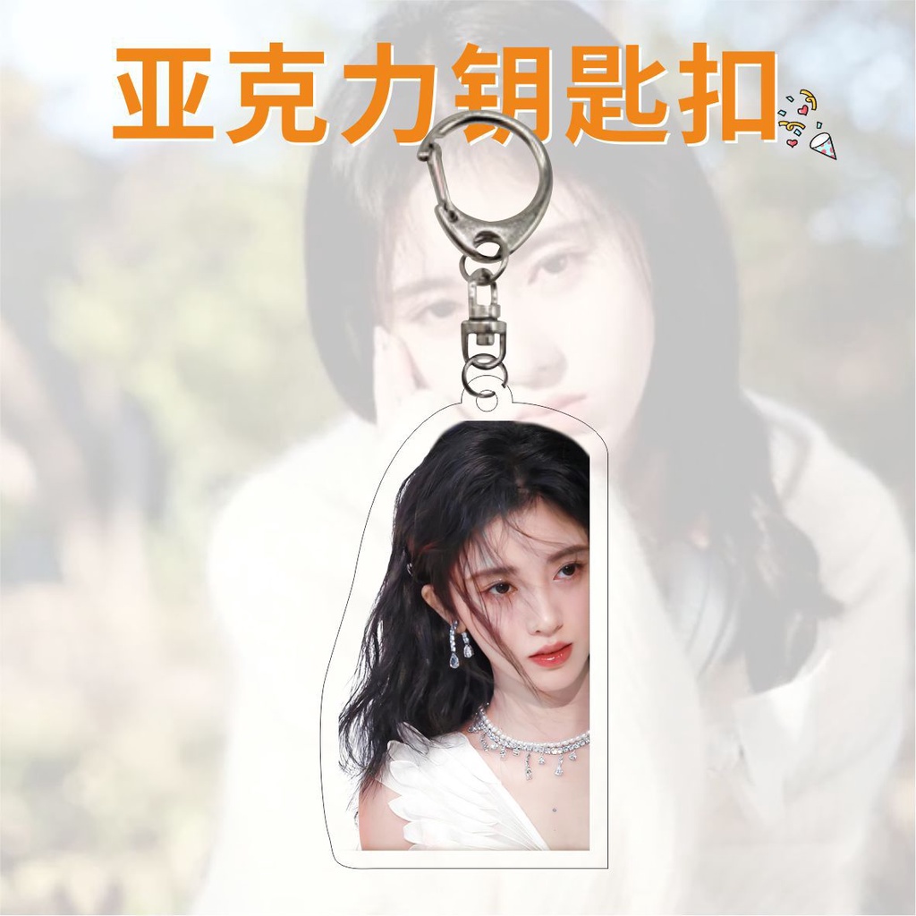 Móc Khóa Hình Bánh sandwich Hai Mặt Chất Liệu acrylic