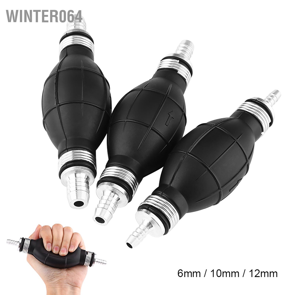 Winter064 Dây chuyền bơm nhiên liệu bằng cao su &amp; nhôm Tay mồi Bóng xăng Xăng cho ô tô Thuyền Marine Outboard