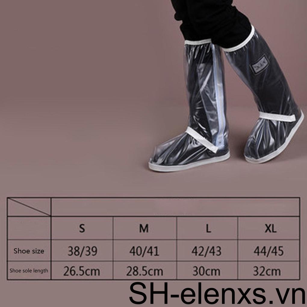 Vỏ Bọc Giày Đi Mưa Unisex Chống Trượt Chống Nước Có Thể Tái Sử Dụng