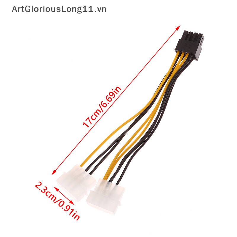 1 Dây Cáp Card Video Mở Rộng 17cm Hai Đầu 4 Pin Sang 8Pin