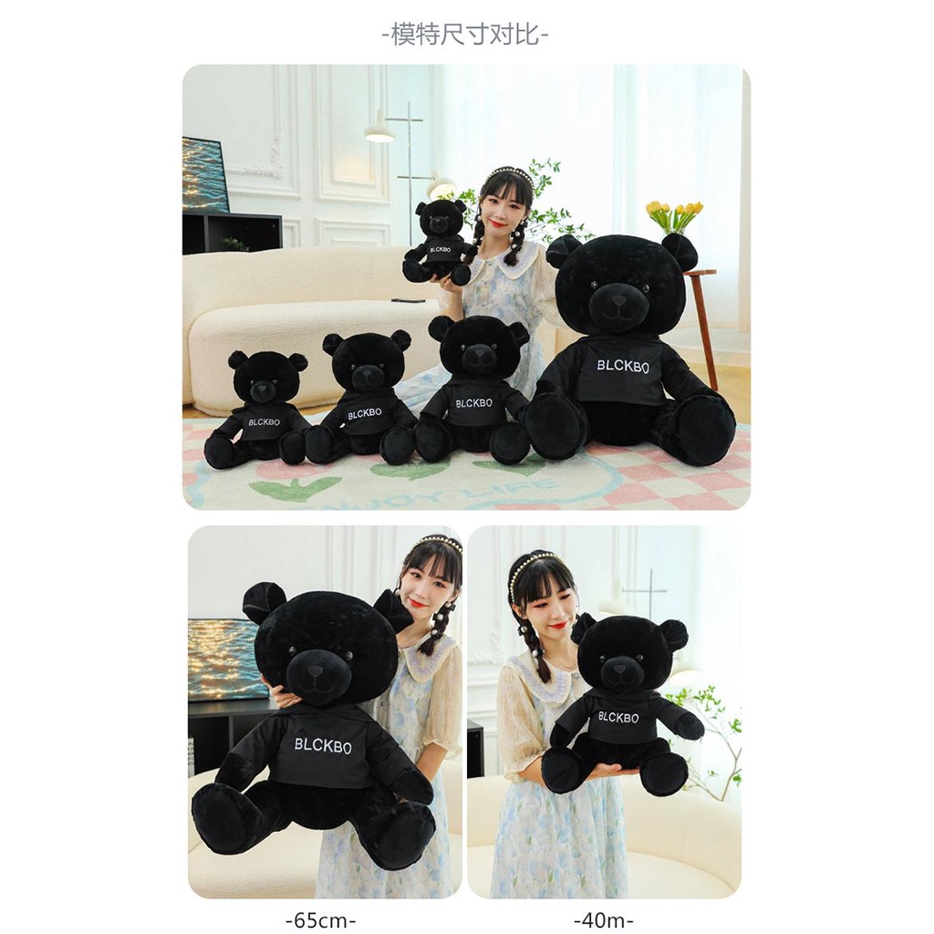 Gấu Bông Teddy Màu Đen Dễ Thương Dùng Làm Quà Tặng Cho Bé