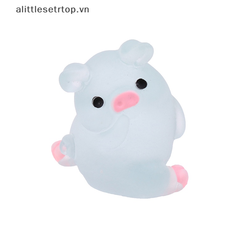 Alittlesetrtop 5/10 cái quả bóng lợn phát sáng dễ thương mochi fun joke gift anti-stress toys diy decor.