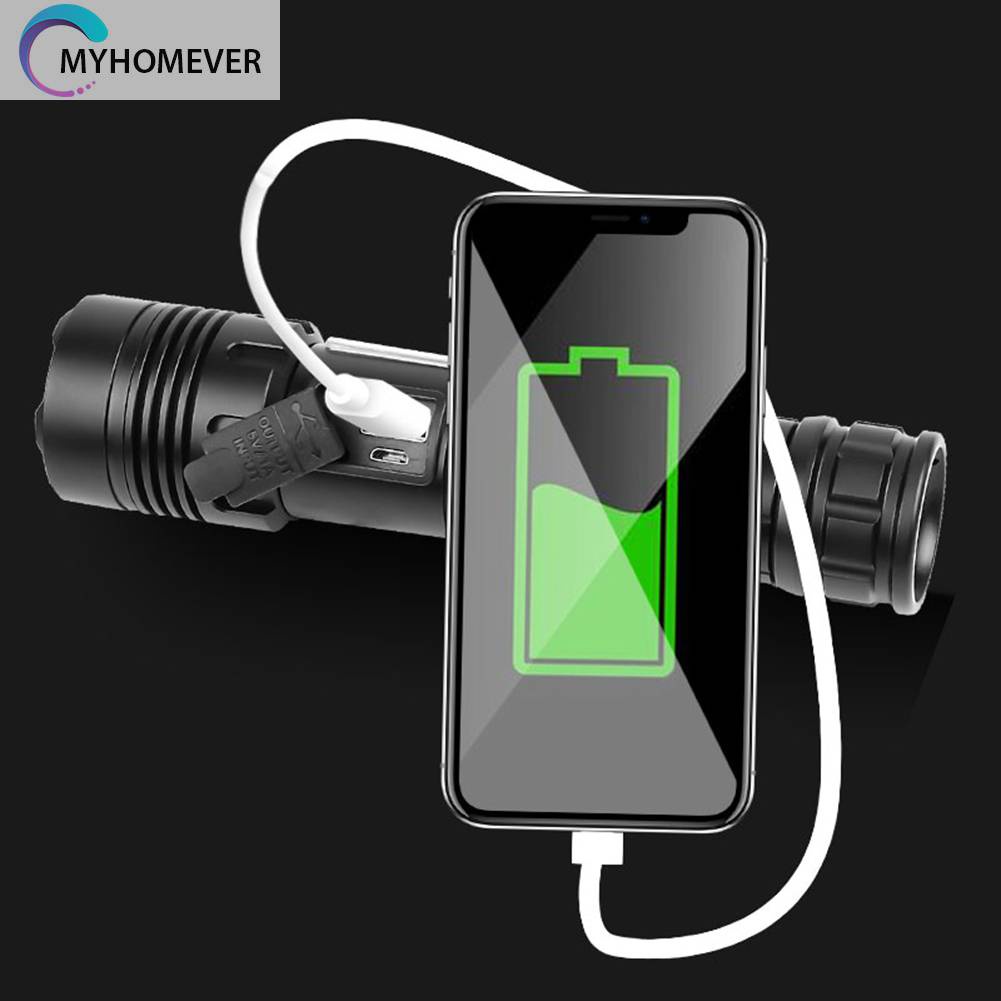 Đèn Pin XHP70 / XHP160 COB LED 1500LM / 1800LM Chống Thấm Nước IPX4 Sạc USB Tiện Dụng