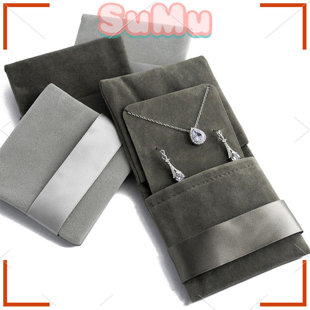 SUMU Túi Đựng Trang Sức Vải Nhung Mềm Mại Tiện Dụng