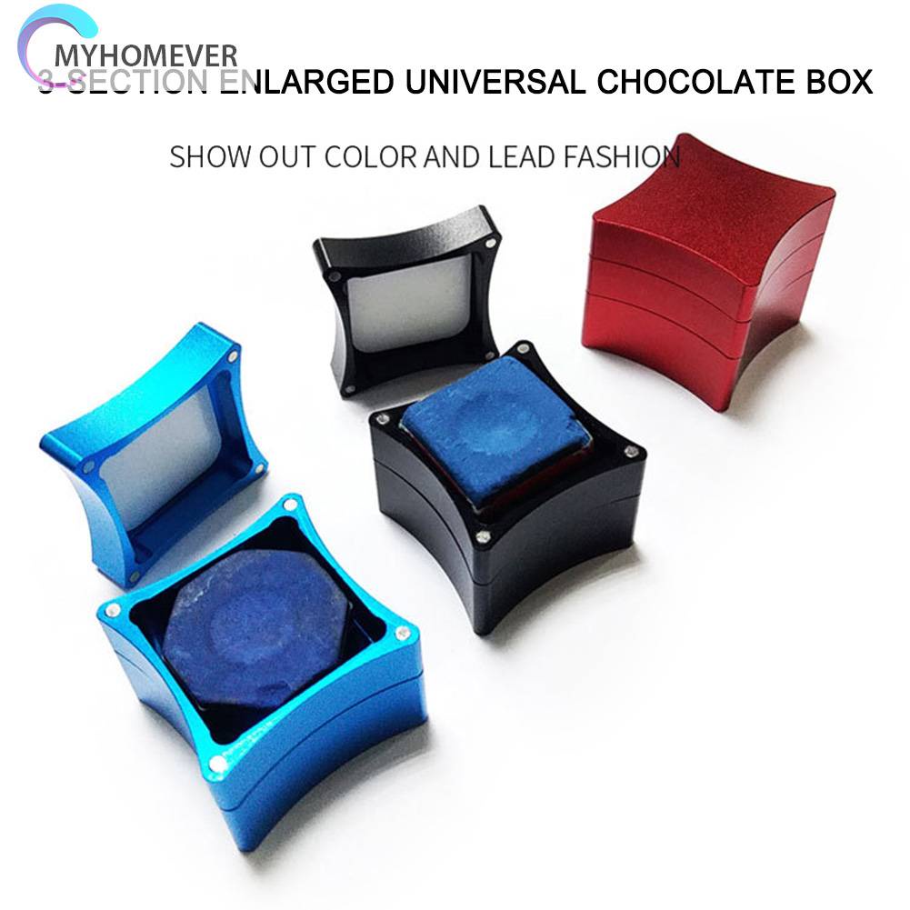 Hộp Phấn Đánh Bida Kim Loại 3 Tầng Siêu Bền Tiện Dụng