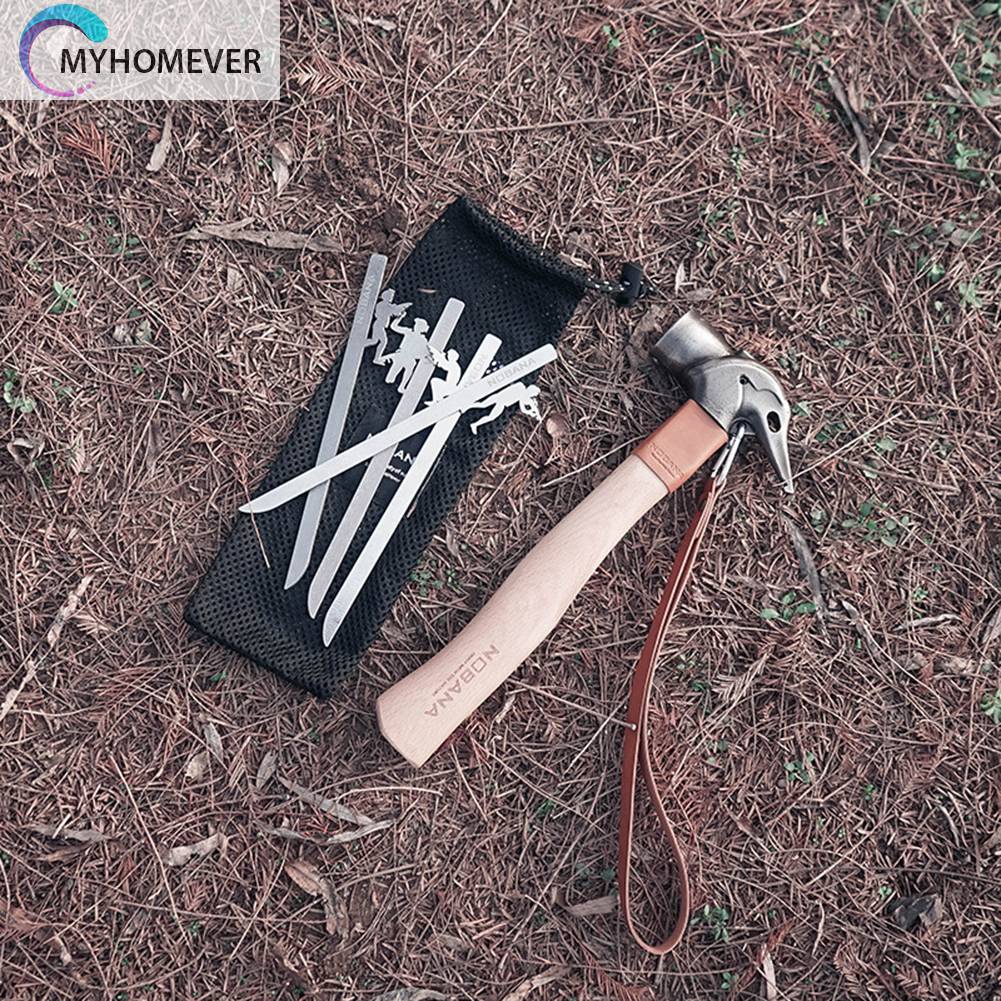 Set 4 Cọc Giăng Lều Trại Bằng Thép Không Gỉ