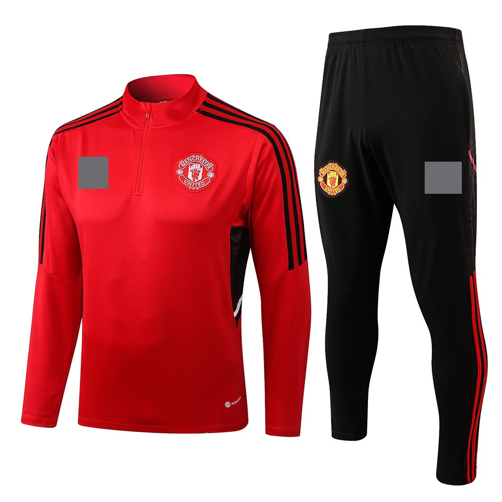 Bộ Đồ Thể Thao Áo Khoác Tay Dài Phối Quần Dài Kiểu Manchester United 2022 / 23 Tỉ Lệ 1: 1 Thời Trang Cho Nam
