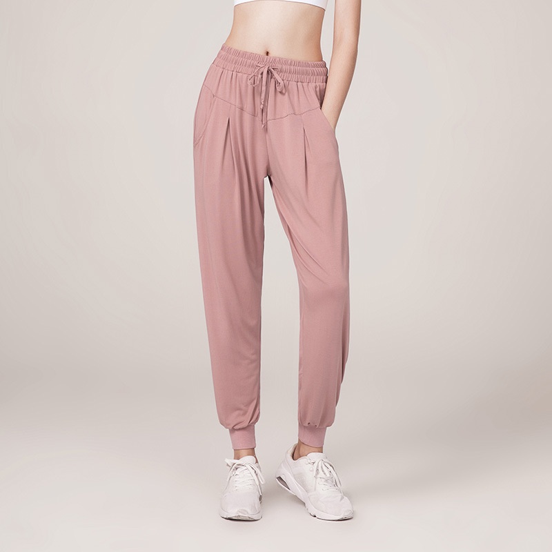 Deukio Quần Dài Thể Thao Dáng Rộng Eo Cao Nhanh Khô Thời Trang Mùa Thu Cho Nữ