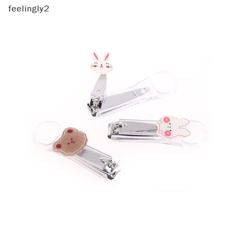 [Hàng Có Sẵn] Kềm Cắt Móng Tay Móng Chân Trong Suốt Không In Họa Tiết Hoạt Hình Dễ Thương (F)