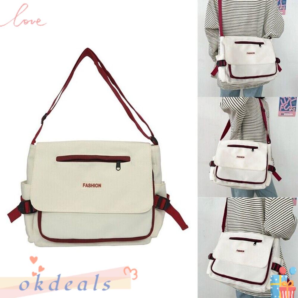 OKDEALS Túi Đeo Chéo Sức Chứa Lớn Có Khóa Kéo Có Thể Điều Chỉnh Dành Cho Nam Nữ