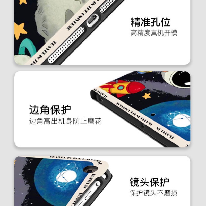 Bao Da Máy Tính Bảng Hình Phi Hành Gia Cho ipad mini 6 air 1 2 ipad 10.2 gen 7 8 9 air 3 4 5 pro 10.2 11 inch 2022 gen10 2017 / 2018