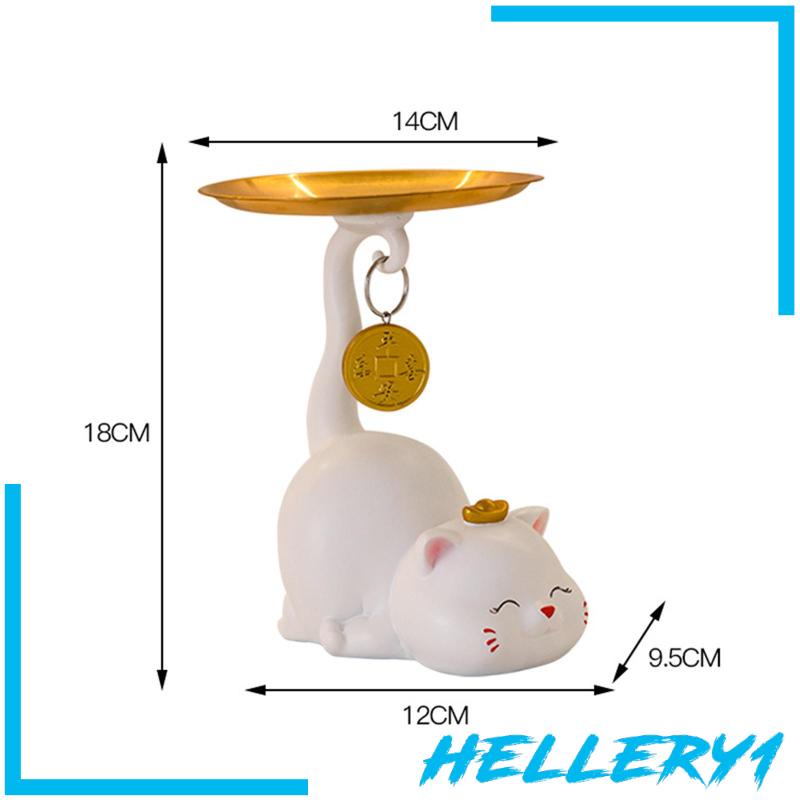 Giá Đỡ Chìa Khóa Điêu Khắc Hình Chú Mèo Dễ Thương Trang Trí Phòng Ăn