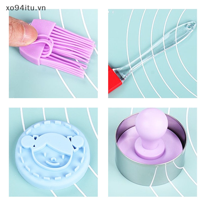 Bộ 6 Khuôn Cắt Bánh Quy Bằng Nhựa Họa Tiết Hoạt Hình 3D