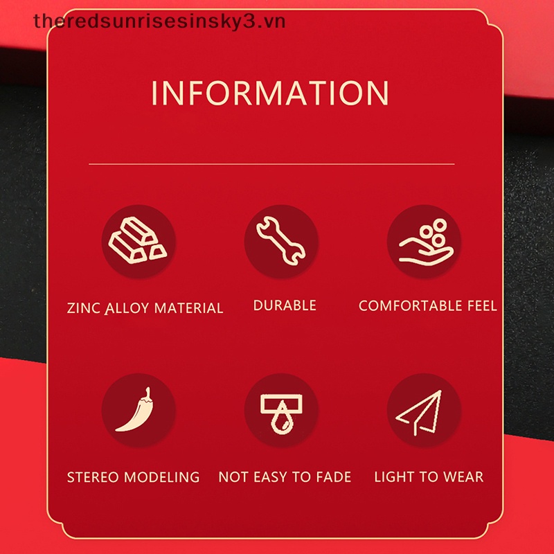 # # Móc Khóa Hình Quả Ớt Đỏ Mini Bằng Hợp Kim Thời Trang Sáng Tạo Phụ Kiện Móc Khóa Xe Hơi / Túi Xách