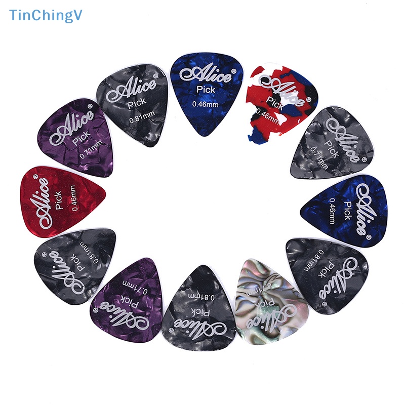 Bộ 12 Miếng Gảy Đàn guitar Điện Nhiều Màu Sắc