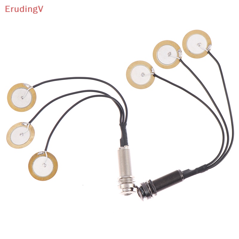 Bộ Pickup Tiếp Xúc Piezo 3 Đầu Cắm Cuối Cho Kalimba