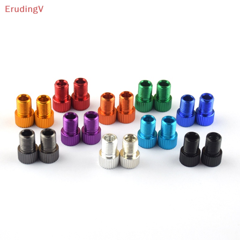 Bộ 6 Đầu Nối Van Xe Đạp / Xe Hơi Chuyển Đổi PRESTA Sang SCHRADER Chất Liệu Nhôm