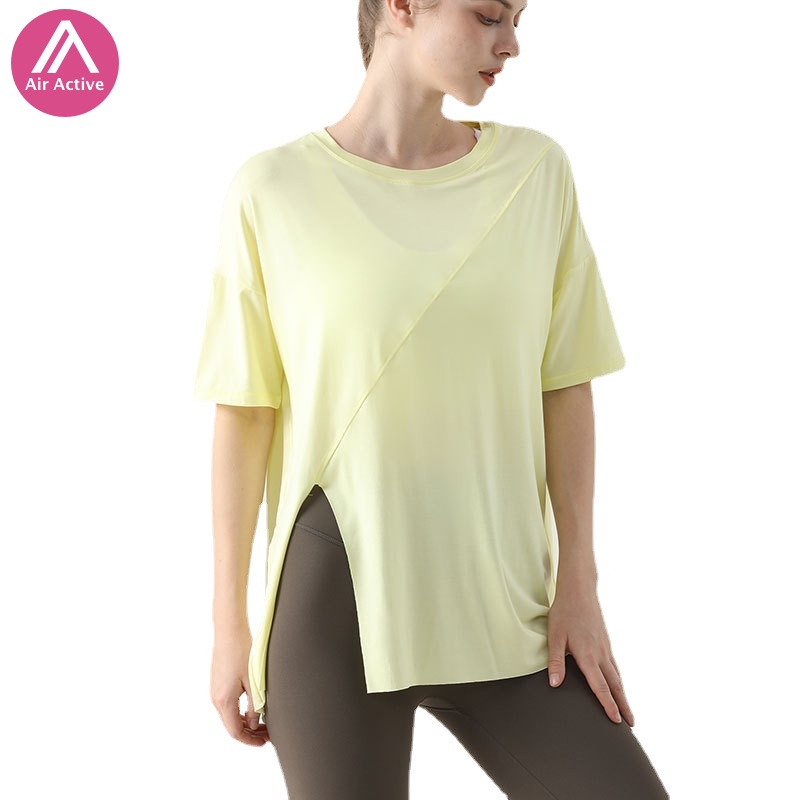 Áo Thun Thể Thao Tay Ngắn 2 Cách Mang Thời Trang Năng Động