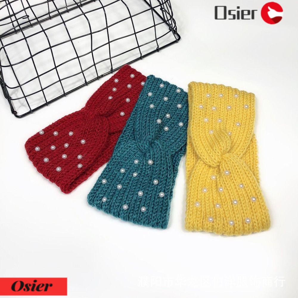 OSIER1 Băng Đô Dệt Kim Co Giãn Thời Trang Cho Nữ