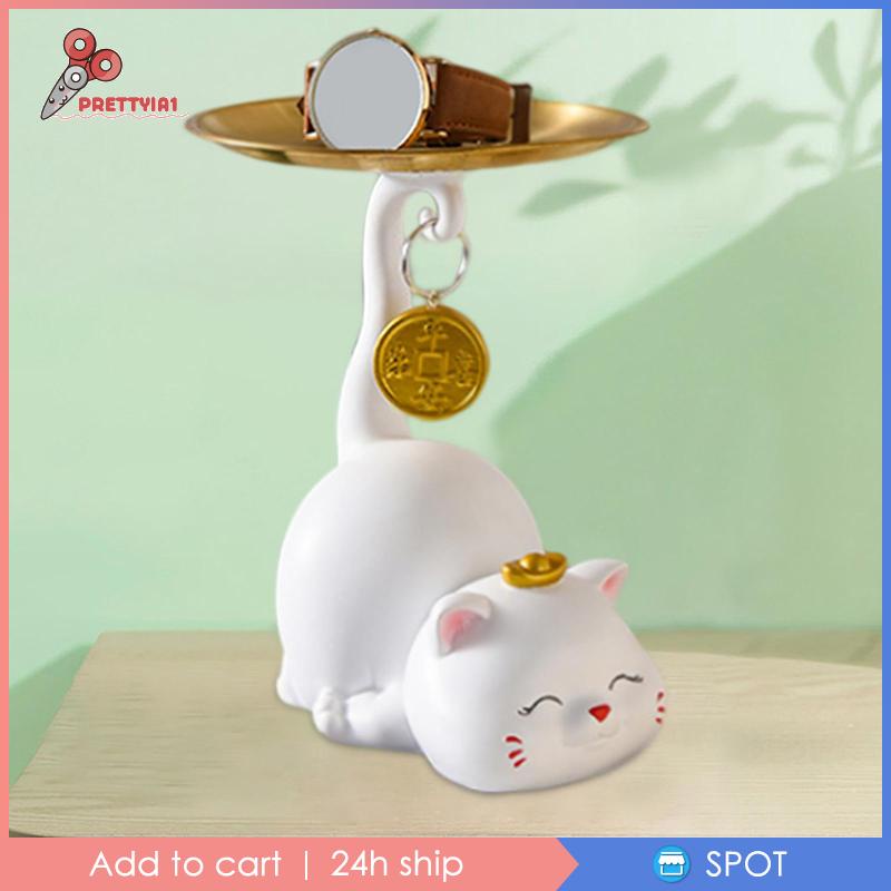 Giá Đỡ Chìa Khóa Hình Mèo Điêu Khắc Độc Đáo Trang Trí Bàn Ăn / Nhà Hàng / Tiệc Cưới
