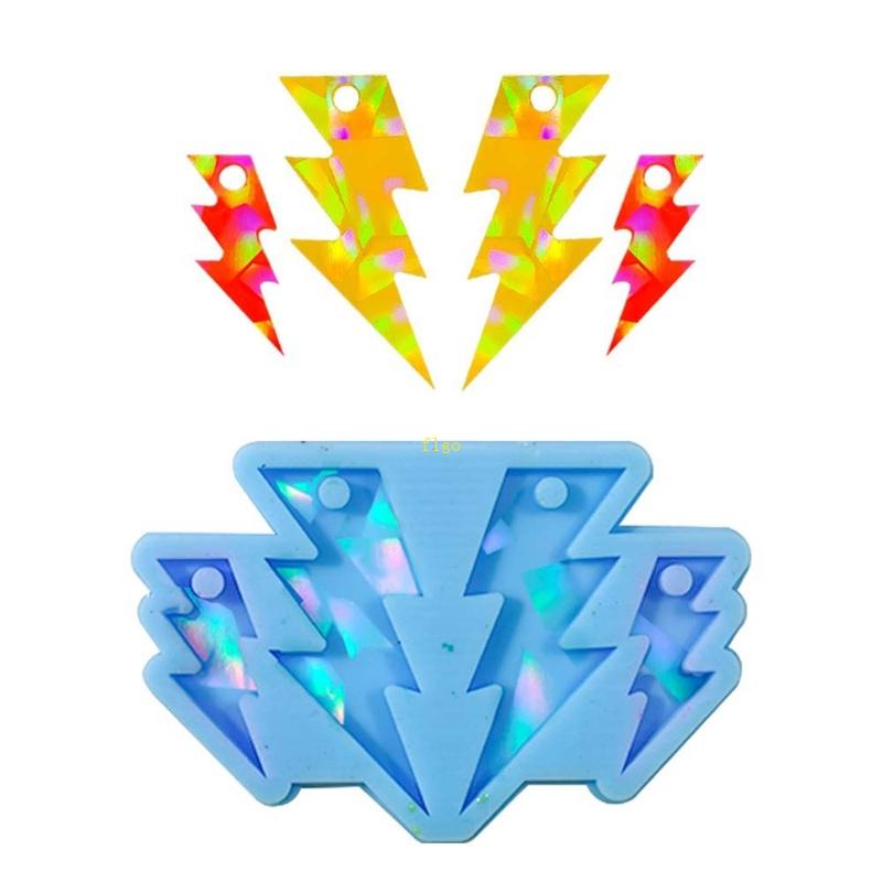 Khuôn Silicone Tạo Hiệu Ứng Đèn Chớp Làm Móc Khóa DIY