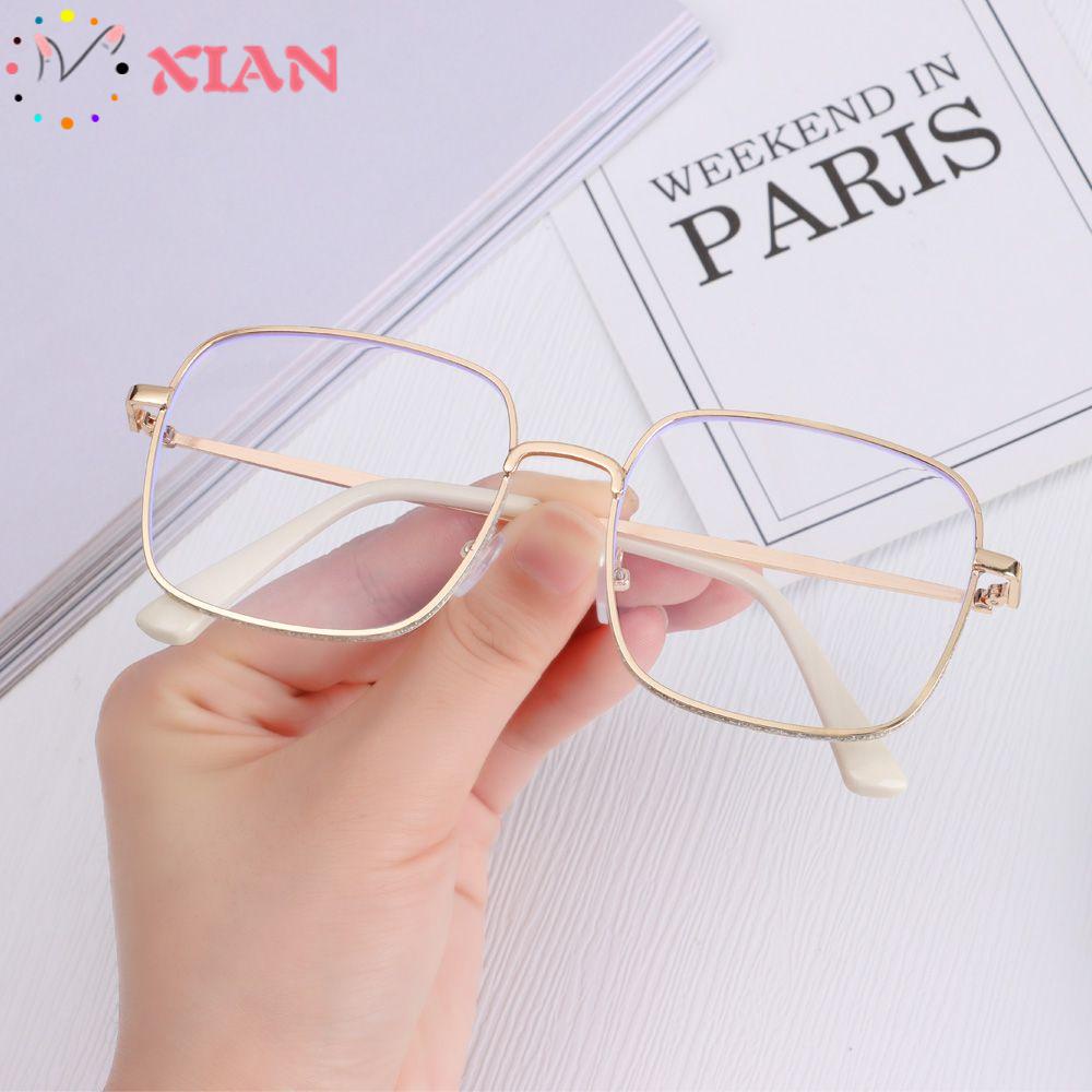 XIANTIN Kính Mát Gọng Vuông Chống Bức Xạ Phong Cách Vintage