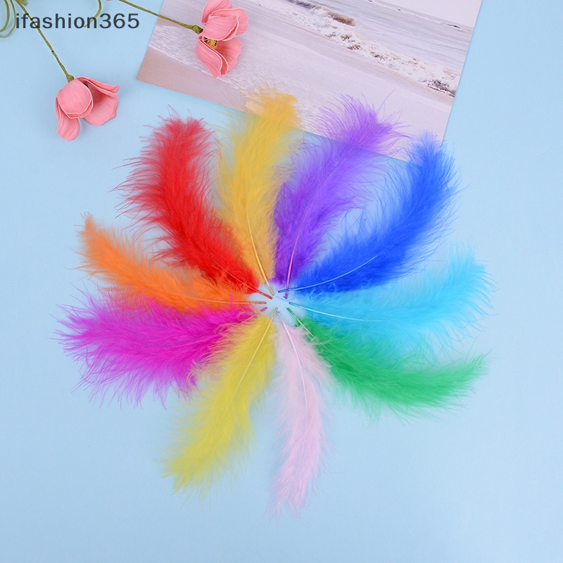 Set 50 Lông Gà 10-15cm Dùng Trang Trí diy