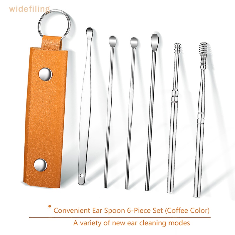 Bộ 6 Dụng Cụ Lấy Ráy Tai Bằng Thép Không Gỉ Tiện Dụng