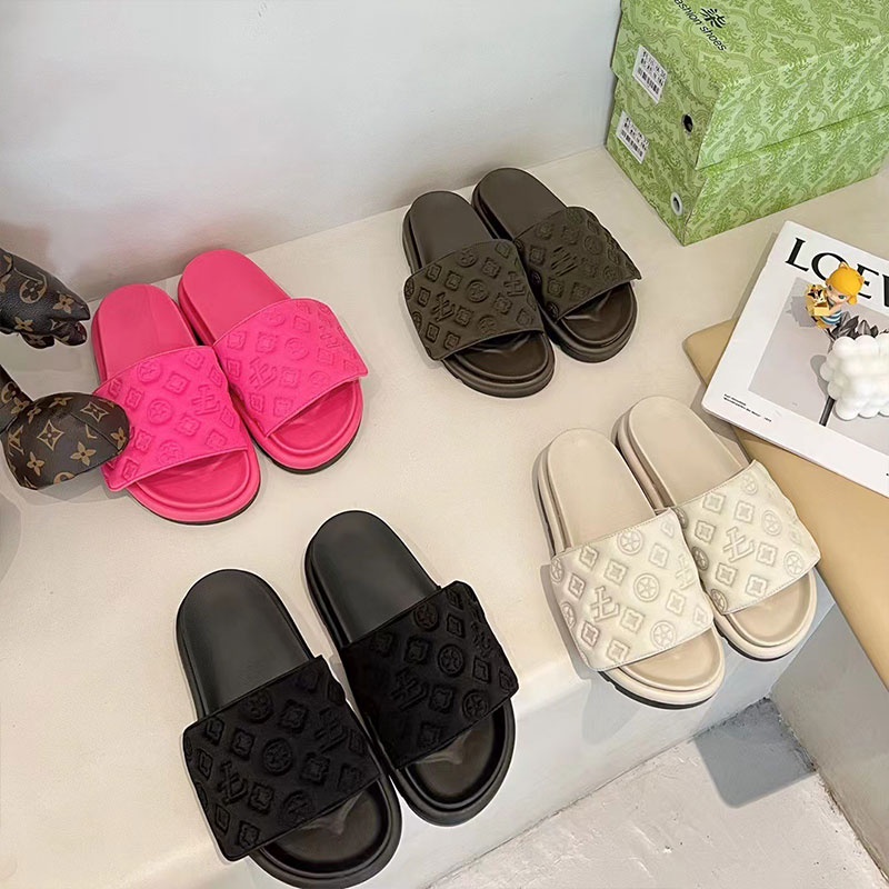 BAILUDAREN. Dép quai ngang Dép thời trang Đáy mềm đế xuồng cá tính cho nữ