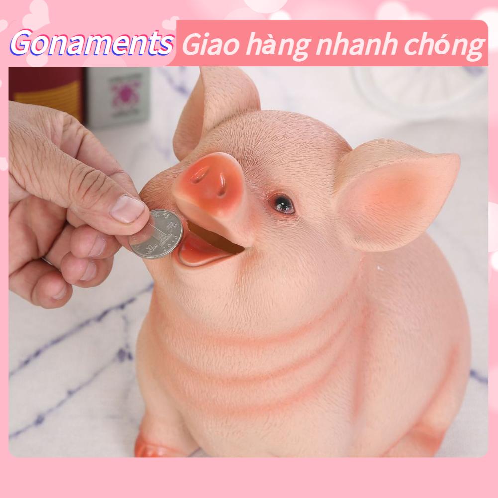 Con heo đất Hình thức con lợn dễ thương Nhựa thân thiện với môi trường Phim hoạt hình Ngân hàng tiền xu Gonaments O.