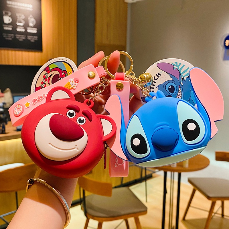 Xilan Móc Khóa / Túi Xách / Móc Khóa / Tiền Xu Hình Gấu Dâu Tây Hoạt Hình