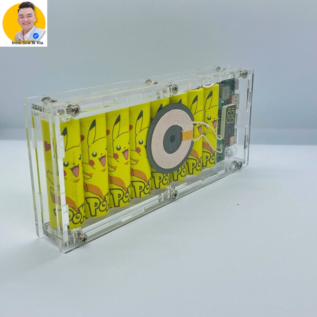 Sạc Không Dây 20000 mAh Mica,8 PIN 18650,Sạc Nhanh 30W QC 3.0-Lỗi 1 Đổi 1 Trong 14 Ngày