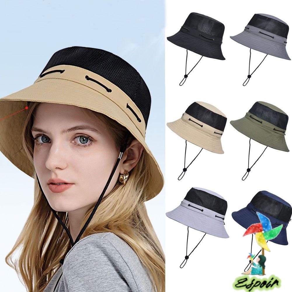 ESPO Nón Tai Bèo Rộng Vành Chống Tia UV / Gió Có Thể Gấp Gọn Tiện Dụng Thời Trang