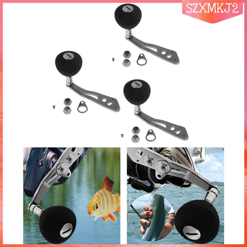 3 Nút Tay Cầm Máy Câu Cá Bằng Kim Loại EVA DIY