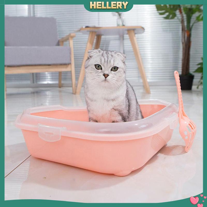 Khay Đựng Cát Vệ Sinh Hình Tam Giác Gắn Góc Giường Cho Mèo Cưng