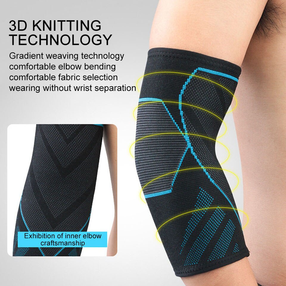 1 Băng Quấn Bảo Vệ Khuỷu Tay Co Giãn Thoáng Khí Khi Chơi Bóng Rổ / Bóng Chuyền / Thể Hình Dành Cho Nam Và Nữ
